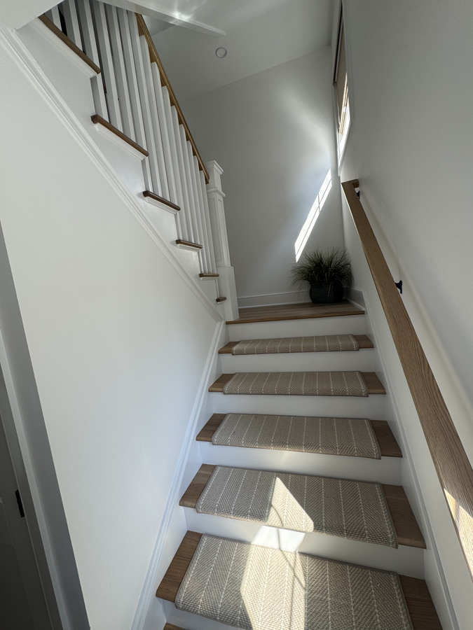 A view up the stairs