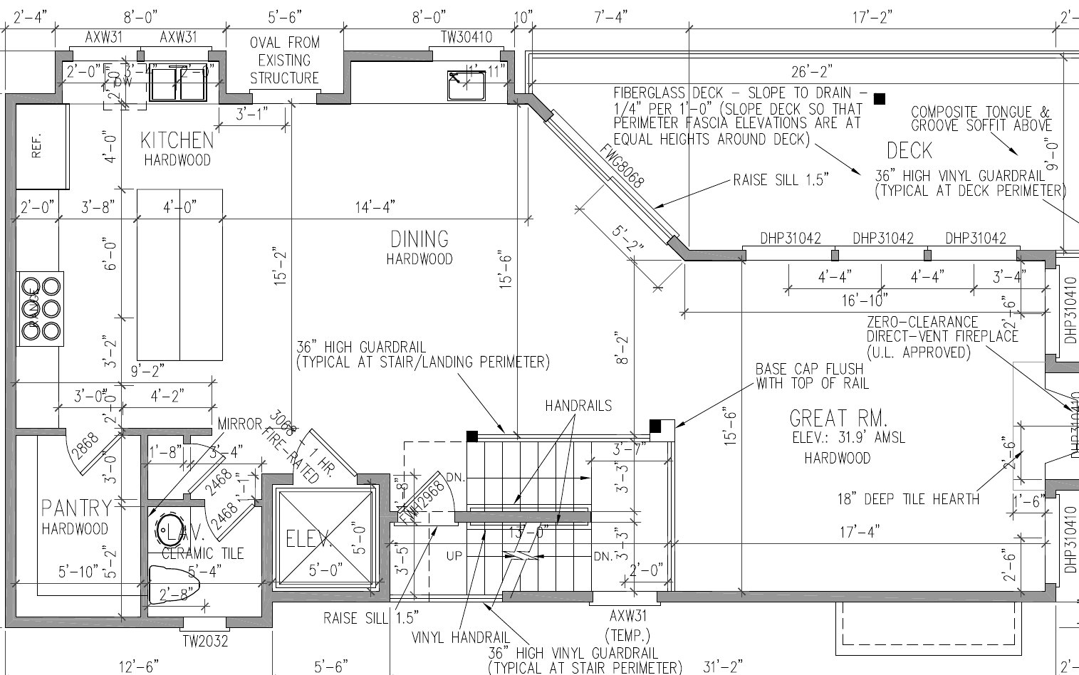 The upper-floor layout