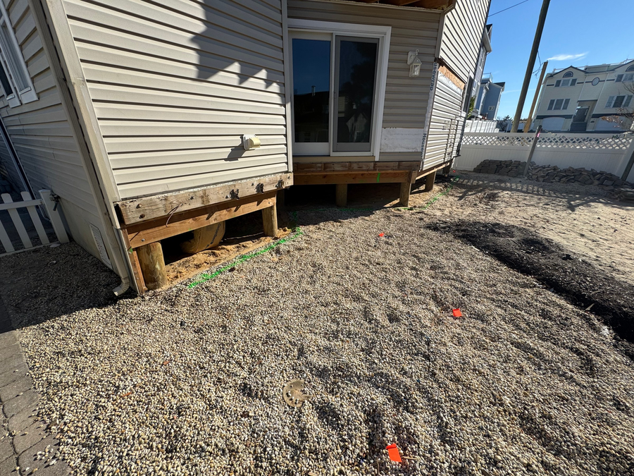 The existing house before work begins