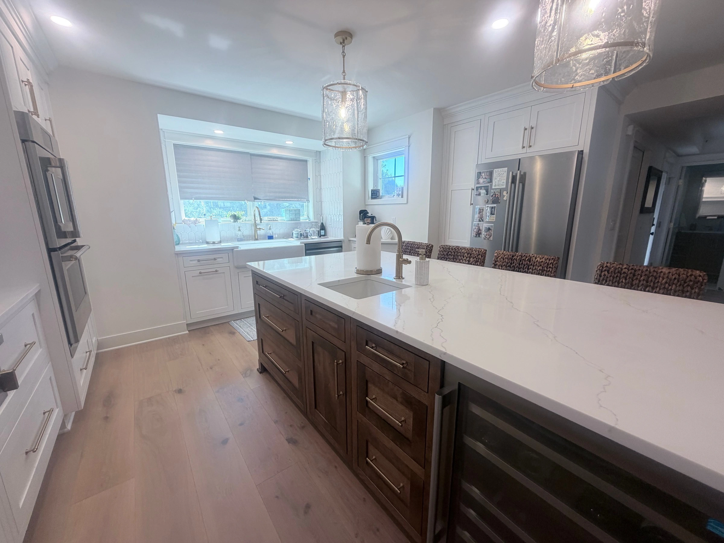 A completed coastal home