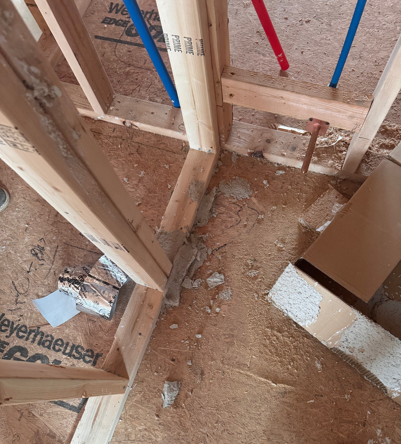Plumbing rough-in